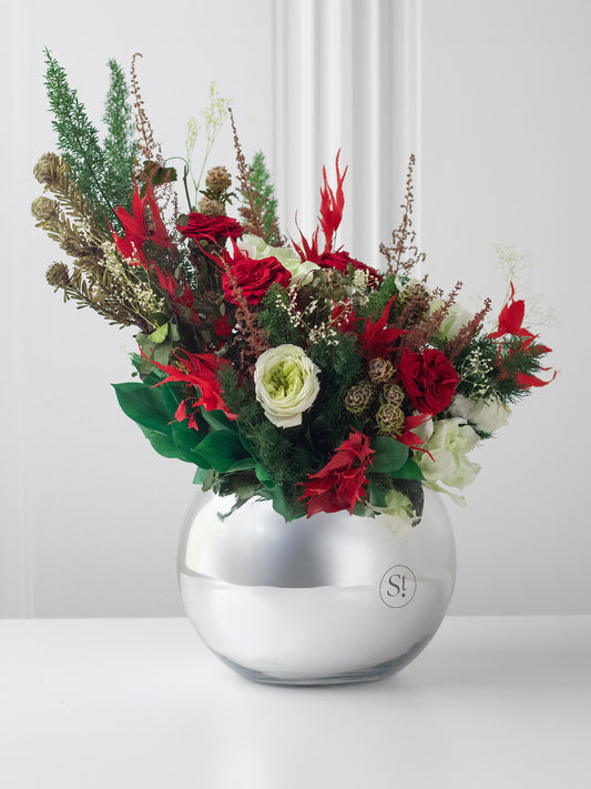 Holly King - Preserved Flower Arrangement