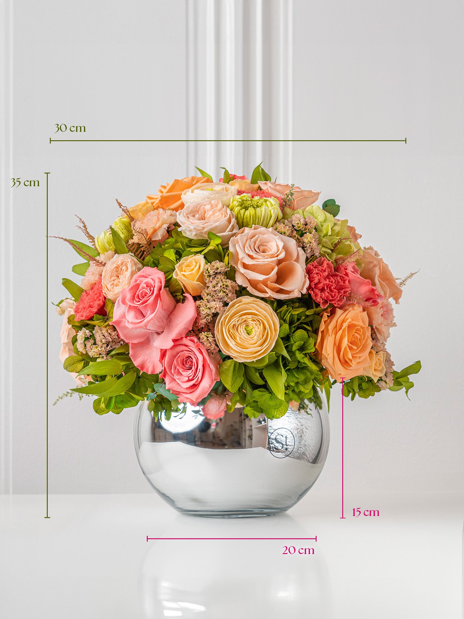 Coral Reef - Preserved Flower Arrangement - STILLA